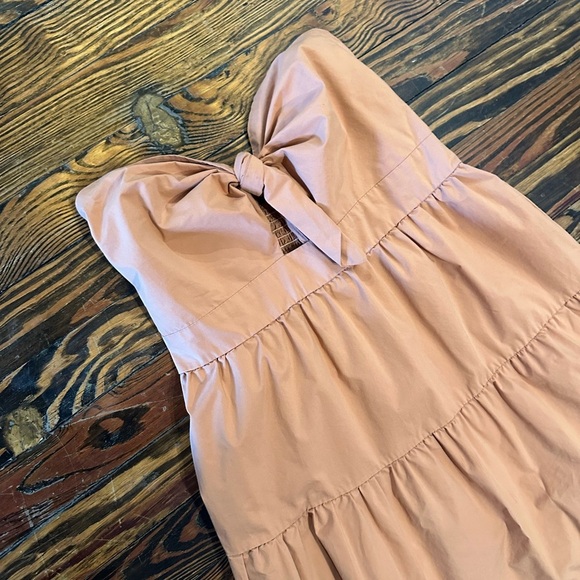 URBAN OUTFITTERS Strapless Tiered Dress in Peach - Picture 5 of 6